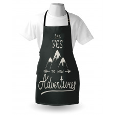 Words and Mountains Apron