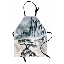 Chinese Mountain Tree Apron