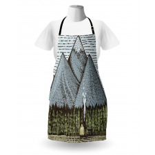 Sketchy Countryside Apron