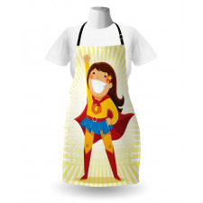 Heroine Girl Costume Apron