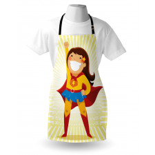 Heroine Girl Costume Apron