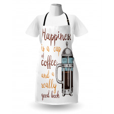 French Press and Words Apron