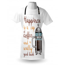 French Press and Words Apron