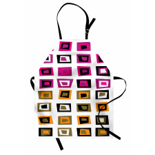 Abstract Squares 60s Apron