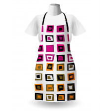 Abstract Squares 60s Apron