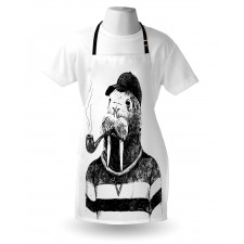 Hipster Walrus Apron