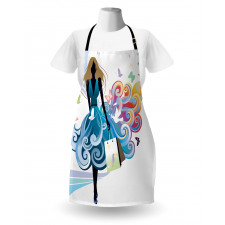 Shopping Woman Art Apron