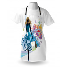 Shopping Woman Art Apron