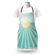 Sun Rays Clouds Apron