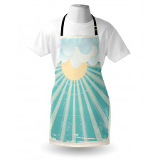 Sun Rays Clouds Apron