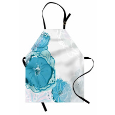 Blue Spring Blossoms Apron