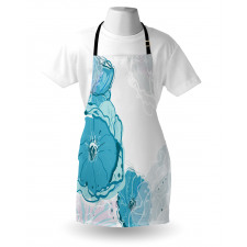 Blue Spring Blossoms Apron