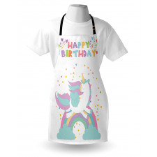 Horse with Rainbow Apron