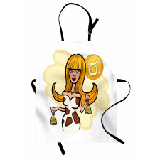 Cartoon Woman Apron