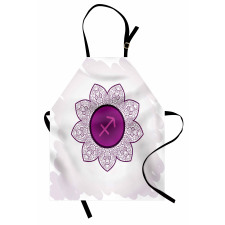 Horoscope Floral Apron