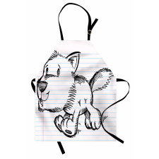 Scribble Art Puppy Dog Apron