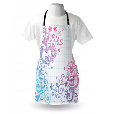 Valentines Day Swirls Apron