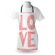 Floral Valentines Day Apron