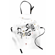 Romantic Calligraphy Apron