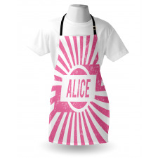 Pink Color Grunge Look Apron