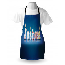 Candles Font Birthday Apron