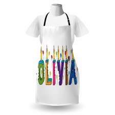 Letter Cake Girl Name Apron