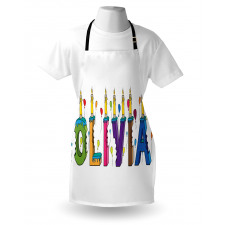 Letter Cake Girl Name Apron