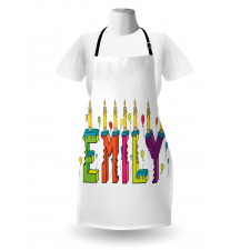 Colorful Cartoon Balloons Apron