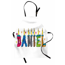 Grooving Male Name Cake Apron