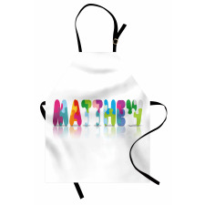 Colorful Baby Name Apron