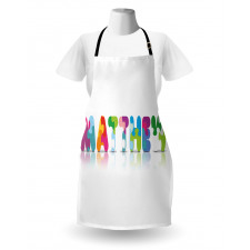 Colorful Baby Name Apron