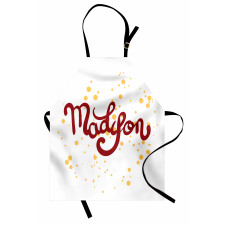 Cursive Alphabet Design Apron