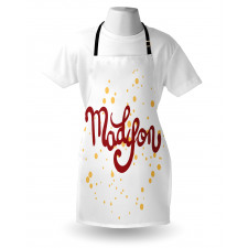 Cursive Alphabet Design Apron