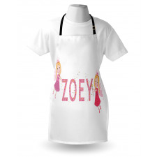 Feminine Baby Girl Name Apron