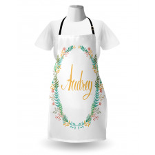 Retro Flourishing Nature Apron