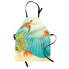 Tropical Animals Cartoon Apron