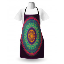 Curls and Petals Oriental Apron