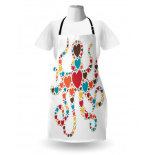 Shape with Hearts Love Apron