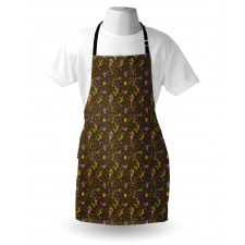 Doodle Blooming Foliage Apron