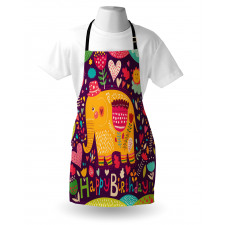 Doodle Birthday Animal Apron