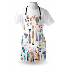 Fox Bunny and Bear Apron