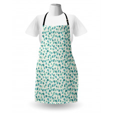 Pastel Ginkgo Leaves Apron