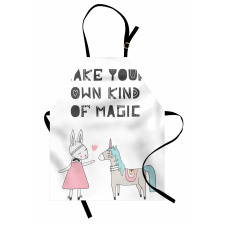 Bunny in Dress Unicorn Apron