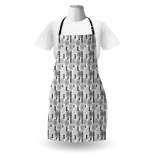 Abstract Doodle Pattern Apron