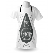 Be Brave Slogan Arrows Apron