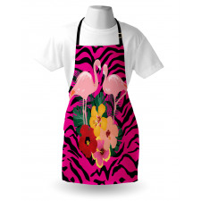 Exotic Flamingo Boho Apron