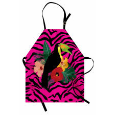 Toucan Bird Plants Apron