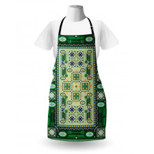 Oriental Shapes Pattern Apron