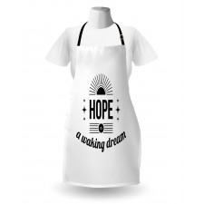 Monochrome Aphorism Words Apron