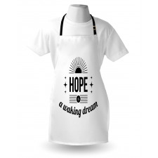 Monochrome Aphorism Words Apron